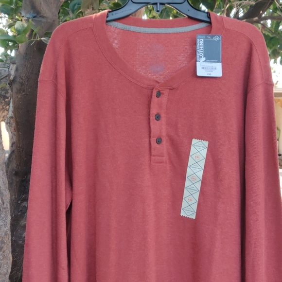 St john's Bay Thermal Solid Henley - Picture 3 of 5